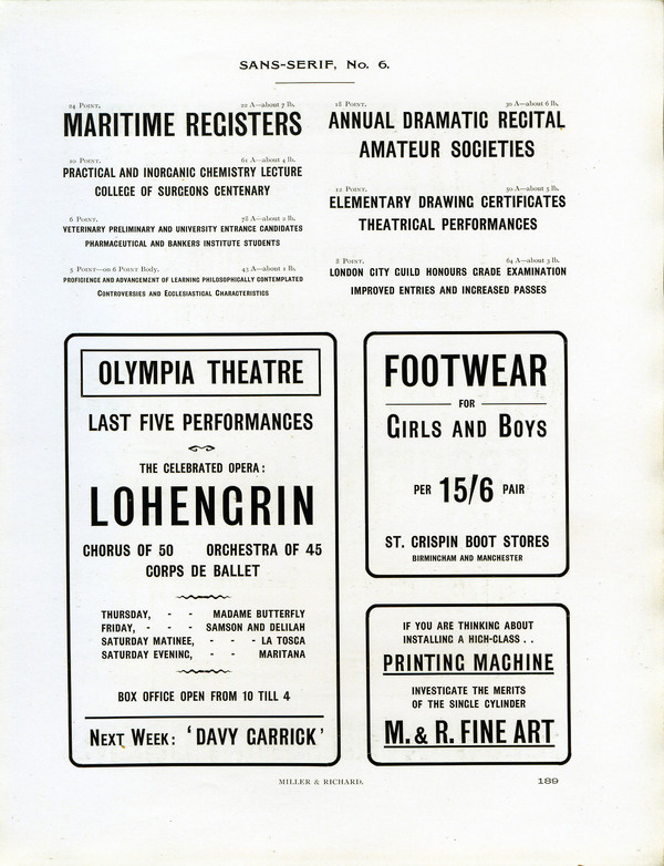 Sans Serif № 6 type specimen #type #specimen