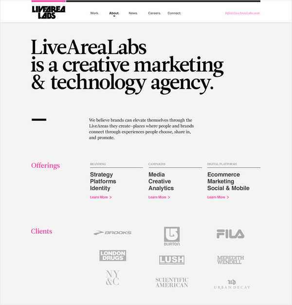 LiveAreaLabs Kyle Gabouer Design #web