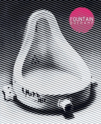 FOUNTAIN DUCHAMP #halftone #visual #design #fountain #duchamp #poster #art