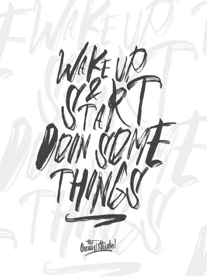 Lettering with Brushy! font