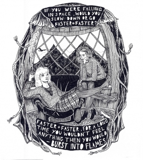 twin+peaks+two.jpg (JPEG Image, 1433x1600 pixels) - Scaled (50%) #twin #illustration #ink #peaks