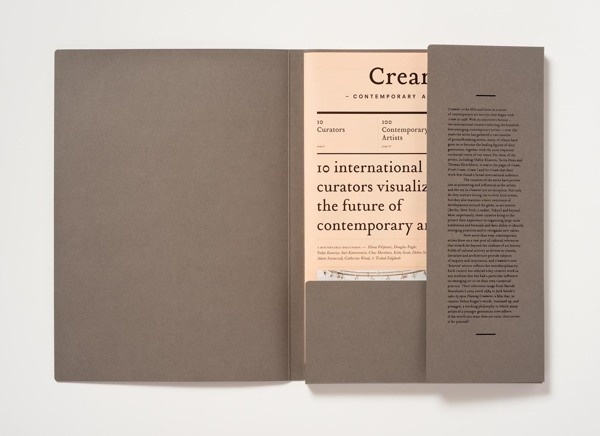 Creamier #book #cover #brown #peach #type #layout #folder #typography