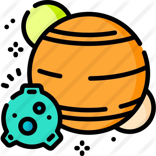 See more icon inspiration related to planet, space, star, miscellaneous, astronomy, astrology, electronics, universe, observation, education, planets, science, stars, nature and technology on Flaticon.