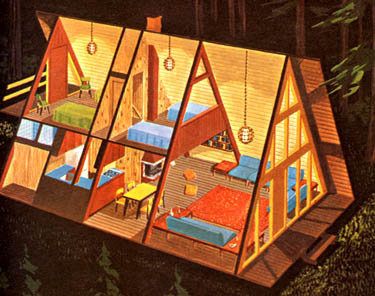 a frame house from the 1960s #frame #architecture #house