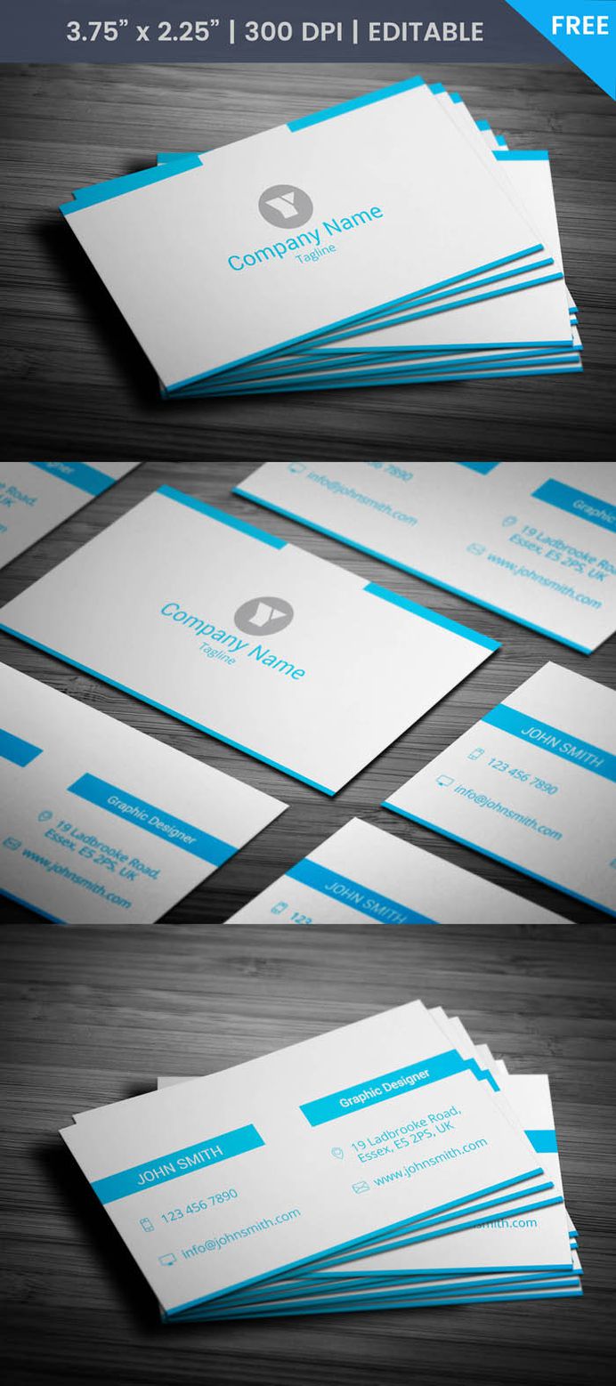 Free Minimal Entrepreneur Business Card Template