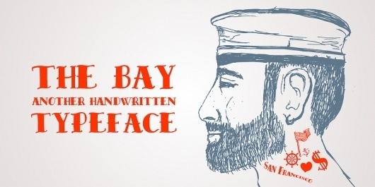 The Bay - Handwritten Font #font #victorian #fraktur #gothic #offer #typeface #type #blackletter #gotica