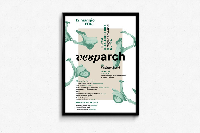 vesparch Poster #scooter #vespa #grid #architecture #poster #green