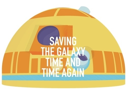 ANONYMOUS MAG #saviour #robot #galaxy #wars #illustration #star #time #r2d2