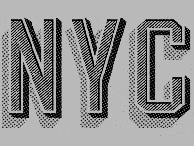 Dribbble - NYC shirt by Two Arms Inc. #type #lettering #nyc