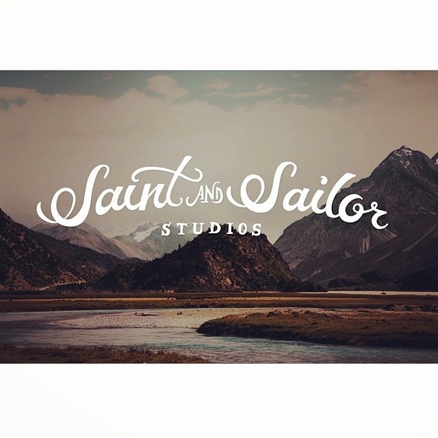 saint and sailor #illustration #handtype #handlettering #design #typography #type #logo