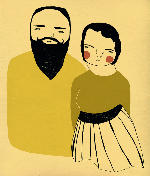 Ashley Goldberg, "The Couple" #illustration #couple #people