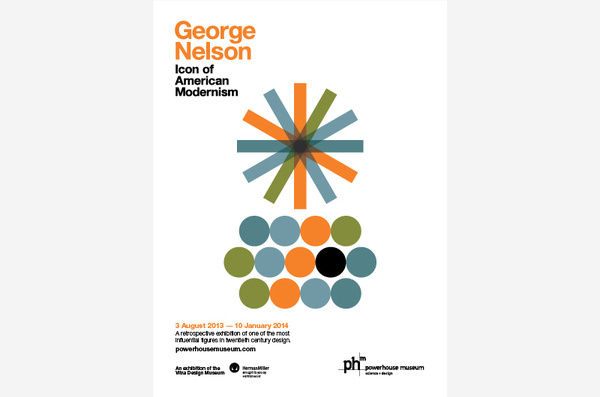 George Nelson #exhibition #identity #vintage #poster