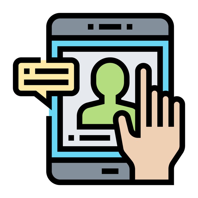 See more icon inspiration related to usability, ui, hands and gestures, checking, electronics, mobile phone, communications, hands, speech bubble, smartphone, message, hand, interface, screen, check, cellphone and profile on Flaticon.