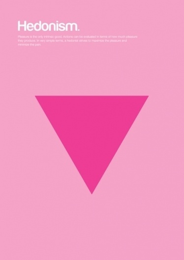 Major Movements in Philosophy as Minimalist Geometric Graphics | Brain Pickings #hedonism #poster