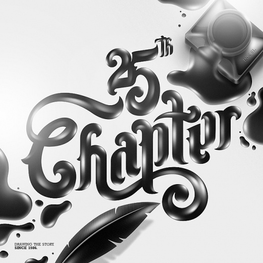 All sizes | 25th Chapter | Flickr - Photo Sharing! #illustration #blackwhite #typography