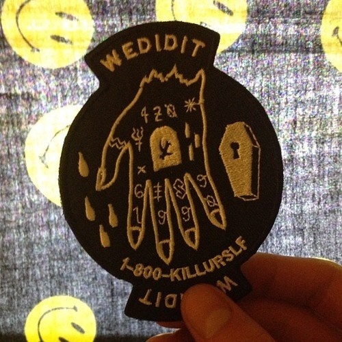 Wedidit 1 800 patches available right now. Ltd to 130. Only @ wedidit.bandcamp.com (Taken with Instagram) #patch #wedidit