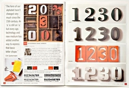 Gestalten | House Numbers by Erik Spiekermann #spread #publication #typography