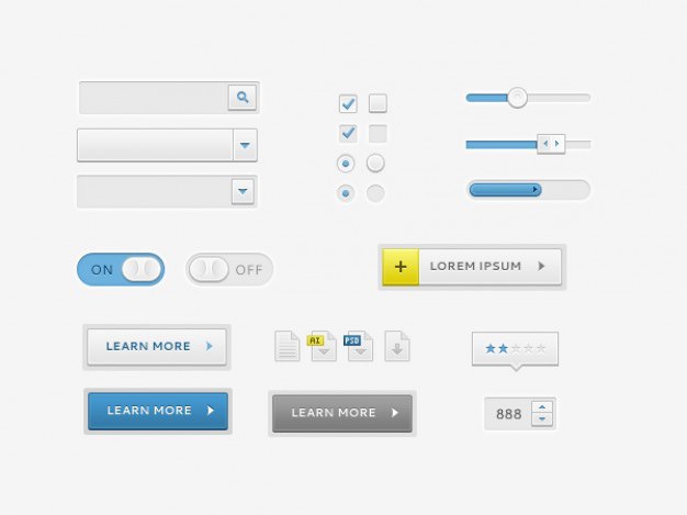 Blue ui kit with search boxes Free Psd. See more inspiration related to Blue, Elements, Search, Ui, Psd, Simple, Boxes, Material, Interface, Ui kit, Search box, Horizontal, Kit, Psd material and Interface elements on Freepik.