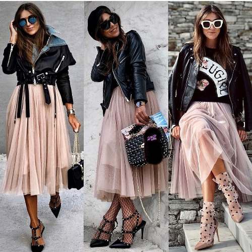 Ways to wear the midi tulle skirts | Just Trendy Girls