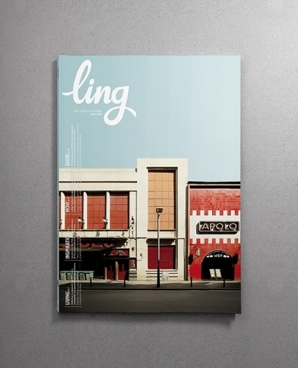 LING on the Behance Network #flight #magazine #in #print #brochure #typography