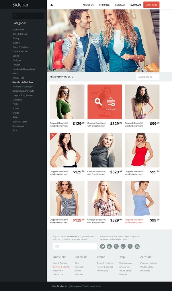 Side Bar Layout #sidebar #nice #ecommerce #looking #theme