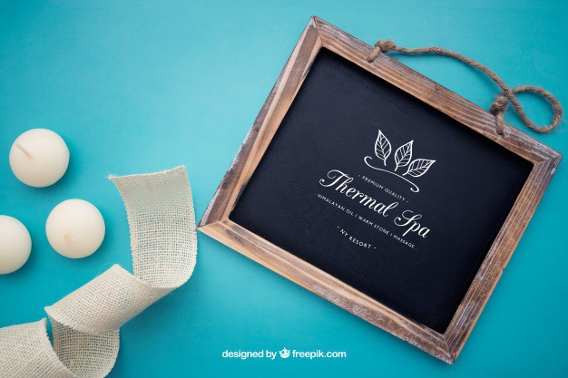Thermal spa mockup concept Free Psd. See more inspiration related to Mockup, Template, Beauty, Spa, Health, Yoga, Board, Chalkboard, Mock up, Decoration, Beauty salon, Body, Natural, Healthy, Tape, Decorative, Salon, Relax, Care, Wellness, Zen, Candles, Up, Health care, Concept, Therapy, Hygiene, Calm, Slate, Treatment, Relaxation, Relaxing, Mock, Thermal, Massages and Therapeutic on Freepik.