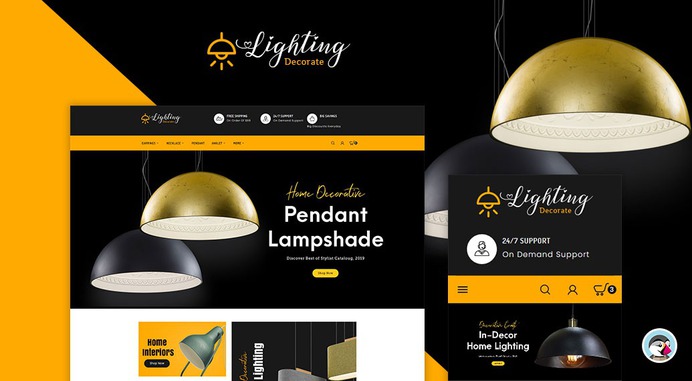 #Lighting #Decorative #Art Store - #Prestashop #Responsive #Theme | #TemplateTrip #eCommerce #Website #Template