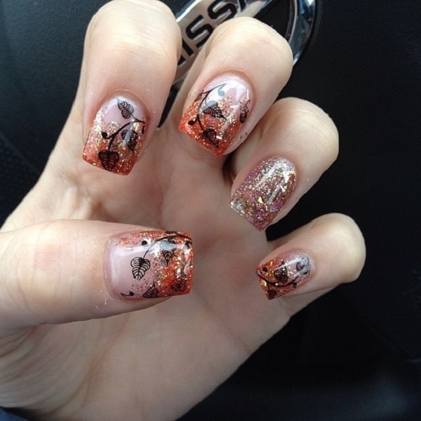 35 Leaf Nail Art Ideas