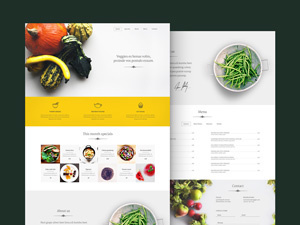 Veggie is a simple and clean #template specially made for #food related websites.
