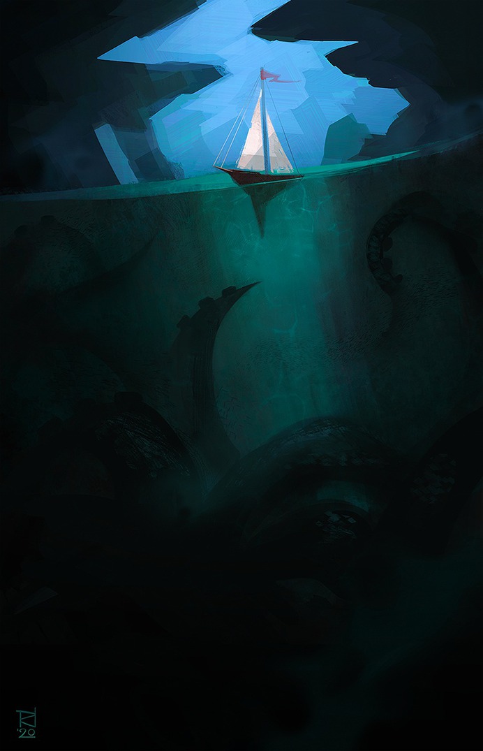 Under the boat by DeadlyNinja