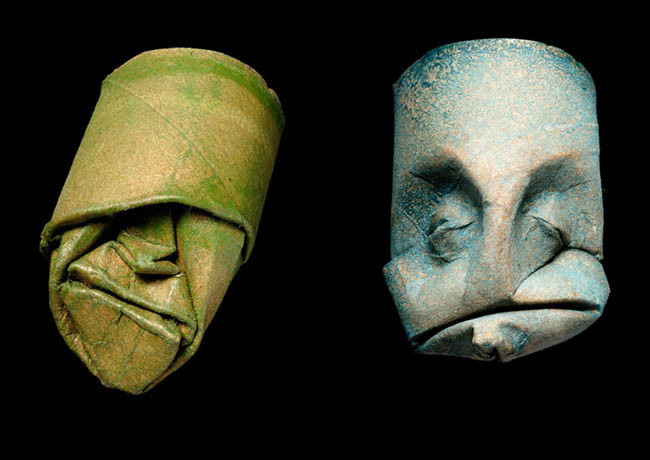 Futuristic Toilet Paper Roll Faces by Junior Fritz Jacquet