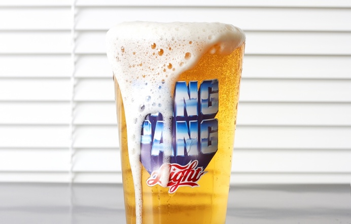 Packaging for PangPang Aight – the worlds crappiest adjunct beer. #graphic design #graphic #design #branding #packaging #colorful #colourf