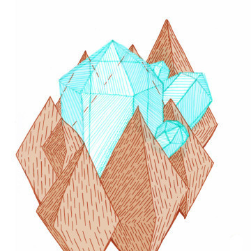 Oooo shiny #jem #crystal #markers #illustration #rocks #art #drawing #sketch