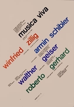 Musica Viva - January 6, 1961 by Muller-Brockmann, Josef | Vintage Posters at International Poster Gallery #swiss #muller #design #graphic #brockmann