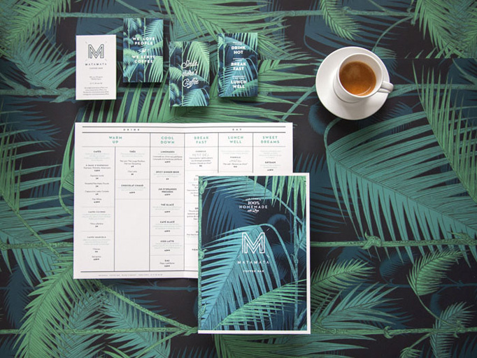 Matamata #menu #identity #food #print #france