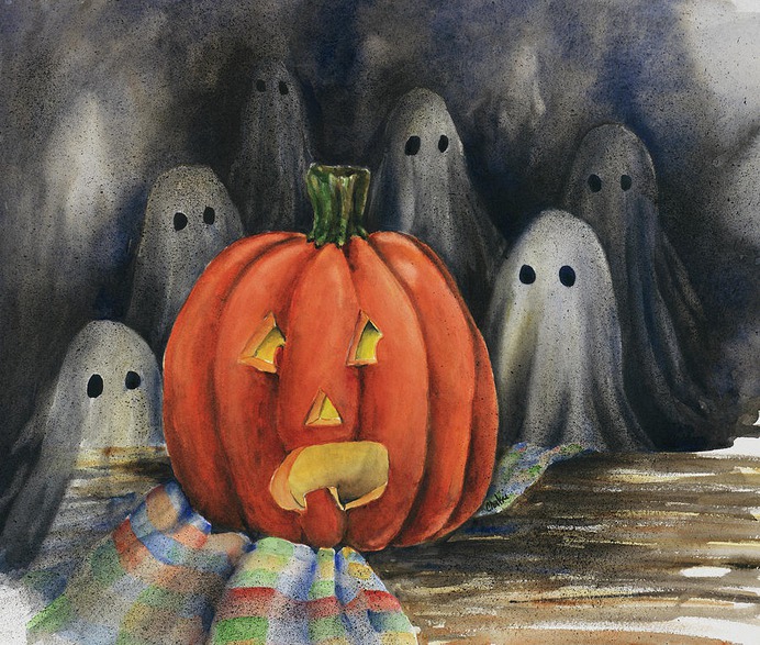 beginner easy halloween paintings & paint by numbers #painting