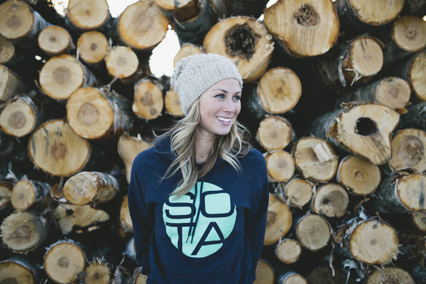 Another awesome shot from the Northland. Logs for a backdrop?, why not! sotaclothing.com #model #clothing #women #sota #photography #portrait