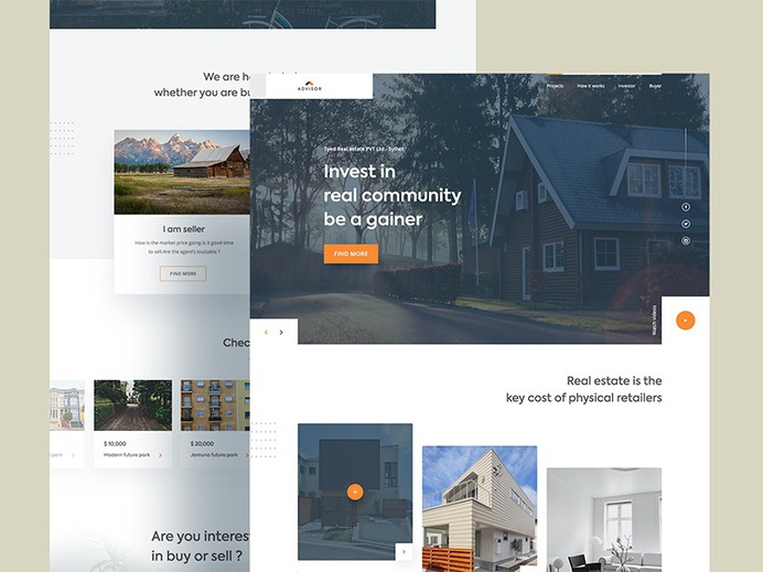 Advisor-Real Estate Landing Concept