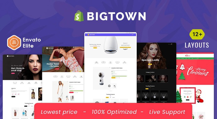 #Bigtown - #Shopify Multi-Purpose Responsive #Theme | #TemplateTrip