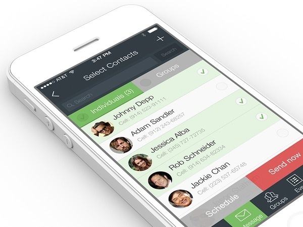 Contacts #user #7 #ux #contacts #address #design #application #interface #book #ui #experience #iphone #app #ios