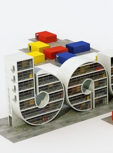 3D Type collection on the Behance Network #typography