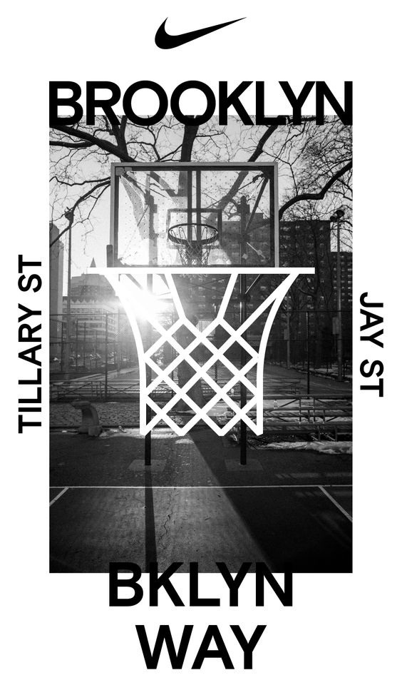 Nike Brooklyn basketball custom tee graphic designed by Studio Mega