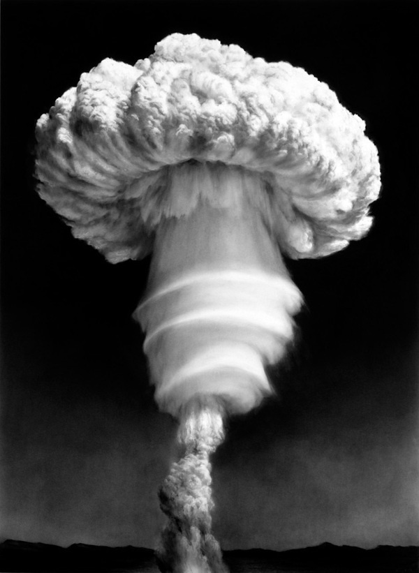 Untitled (Hercules) #drawing #atom #bomb #robert longo