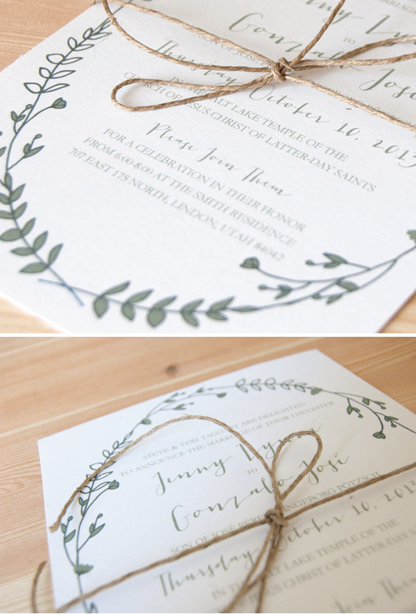West end girl #stationary #invitation #wreath #design #floral #natural #wedding #leaves