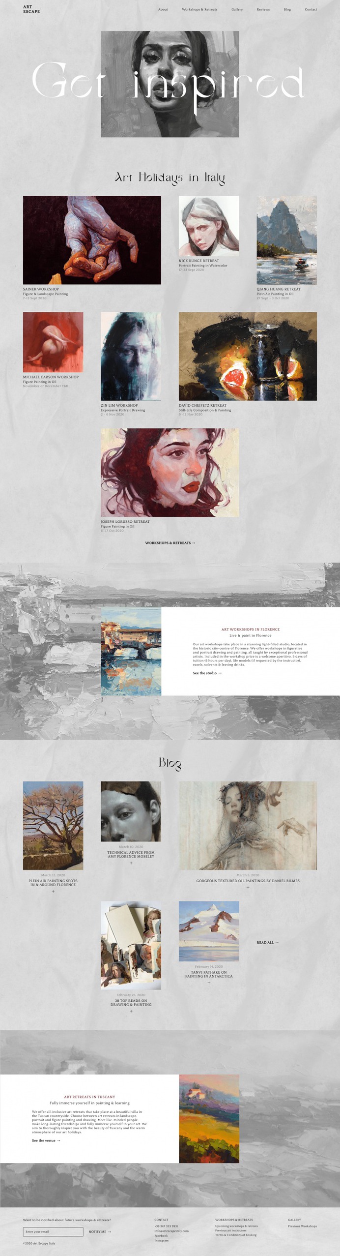 ART ESCAPE VISUAL IDENTITY & WEBSITE