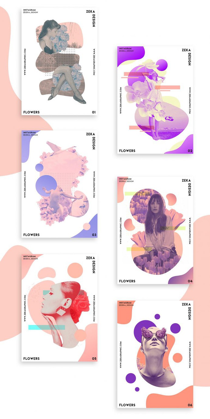 Flowers Poster Design Collection