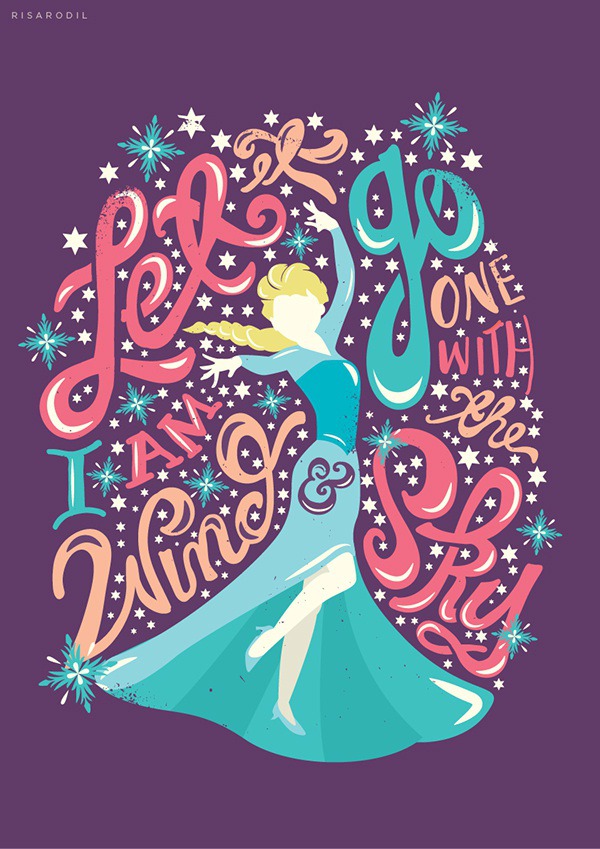 Frozen Lettering Series