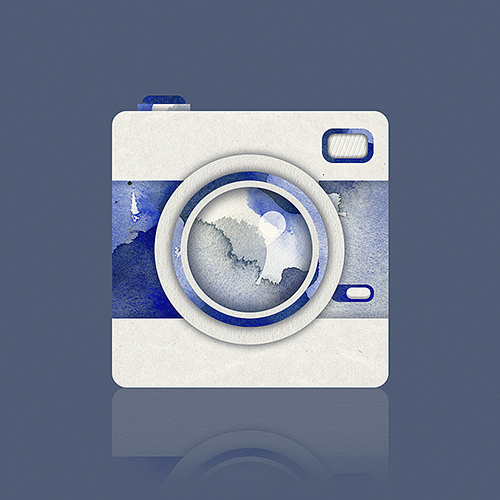 http://evilevich.tumblr.com Paper camera by aparaats #camera #texture #icon #pattern #water #lomo #colour #aparaats