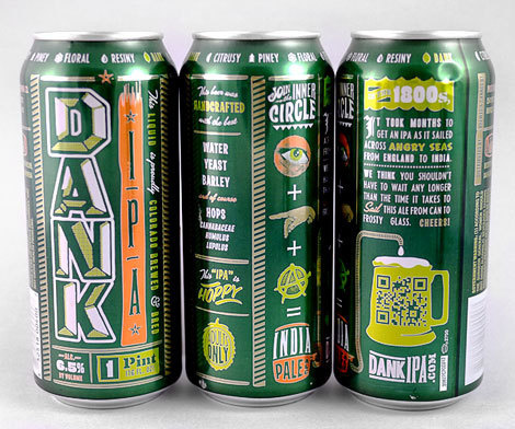 Dank IPA Cans #packaging #beer #can #label