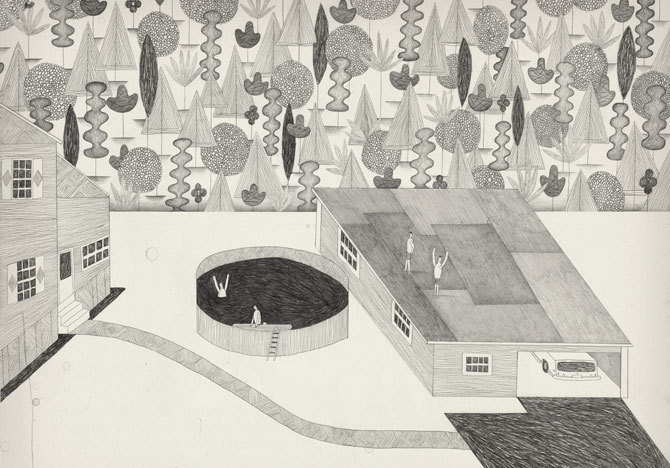 Backflip - Brian Rea #illustration #pencil